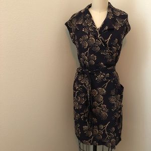 Anthropologie Mauve Brand Wrap Dress